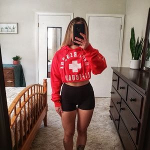 Maui Lifeguard cropped hoodie